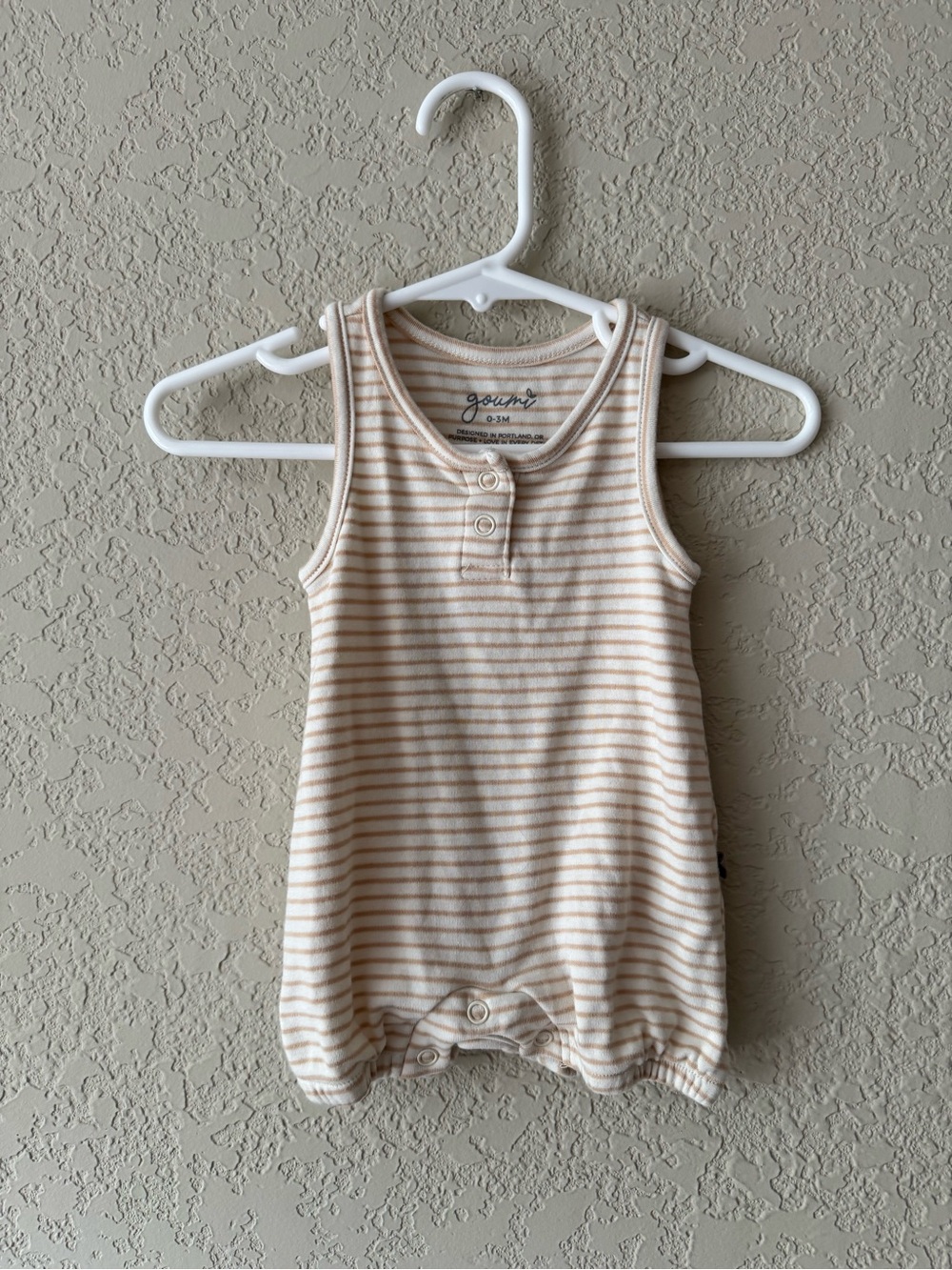 Goumi Striped Romper | 0-3 Months